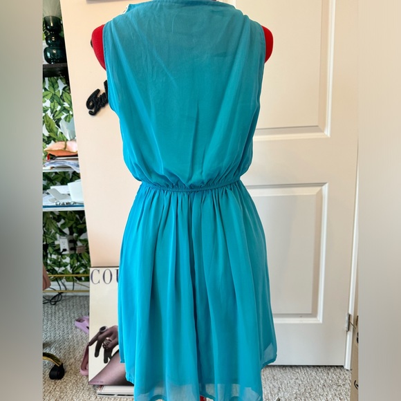 Maya, cute summer dress. Turquoise. Lined and light weight. Fun and flirty. NWT - Picture 8 of 8